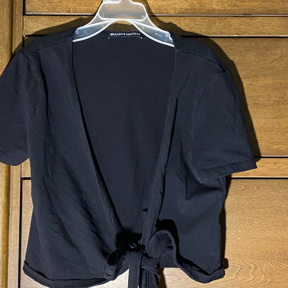 Brandy Black tie top